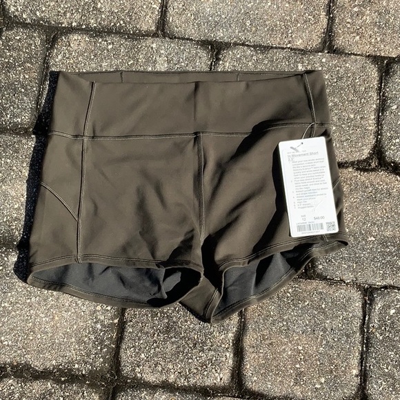 lululemon athletica Pants - NEW WITH TAGS LULULEMON IN MOVEMENT SHORTS, SIZE 12